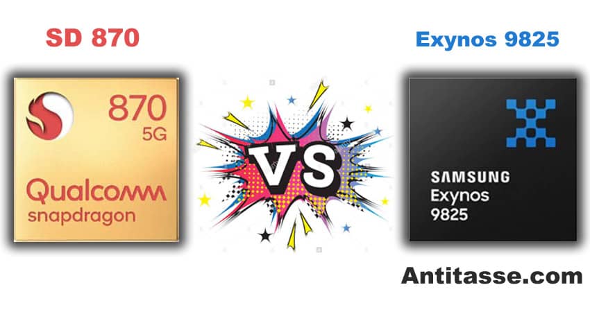 Qualcomm Snapdragon 870 vs Samsung Exynos 9825, Samsung Exynos 9825 vs Qualcomm Snapdragon 870